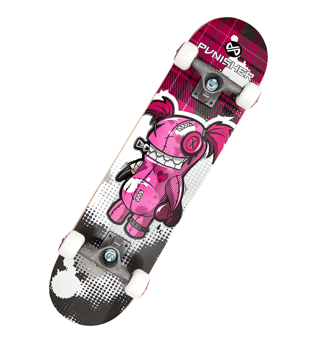 Moose Complete Skateboard Stained Purple 8.0 - Ready To Ride
