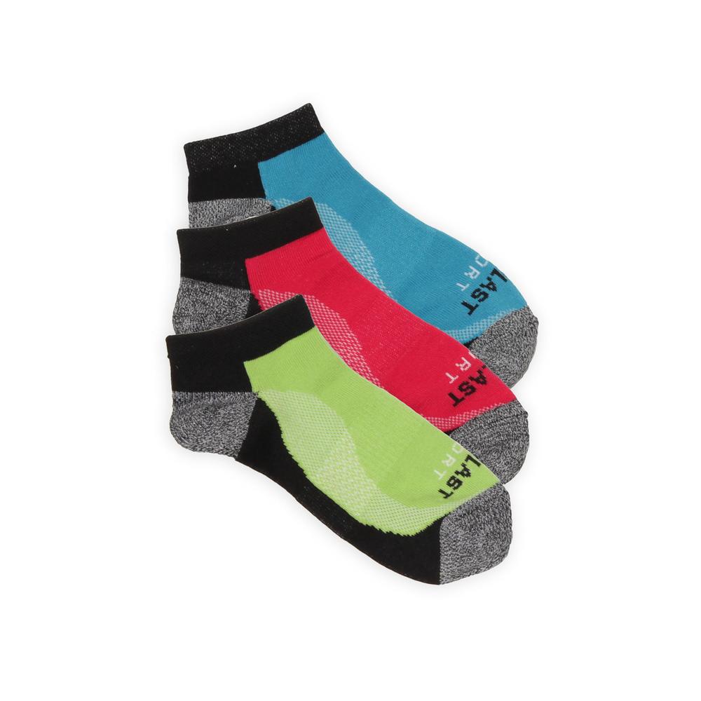 Everlast&reg; Sport Women's 3-Pairs Low Cut Performance Socks - Colorblock