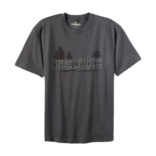 Outdoor Life Men's Graphic TShirt Live/Explore/Discover