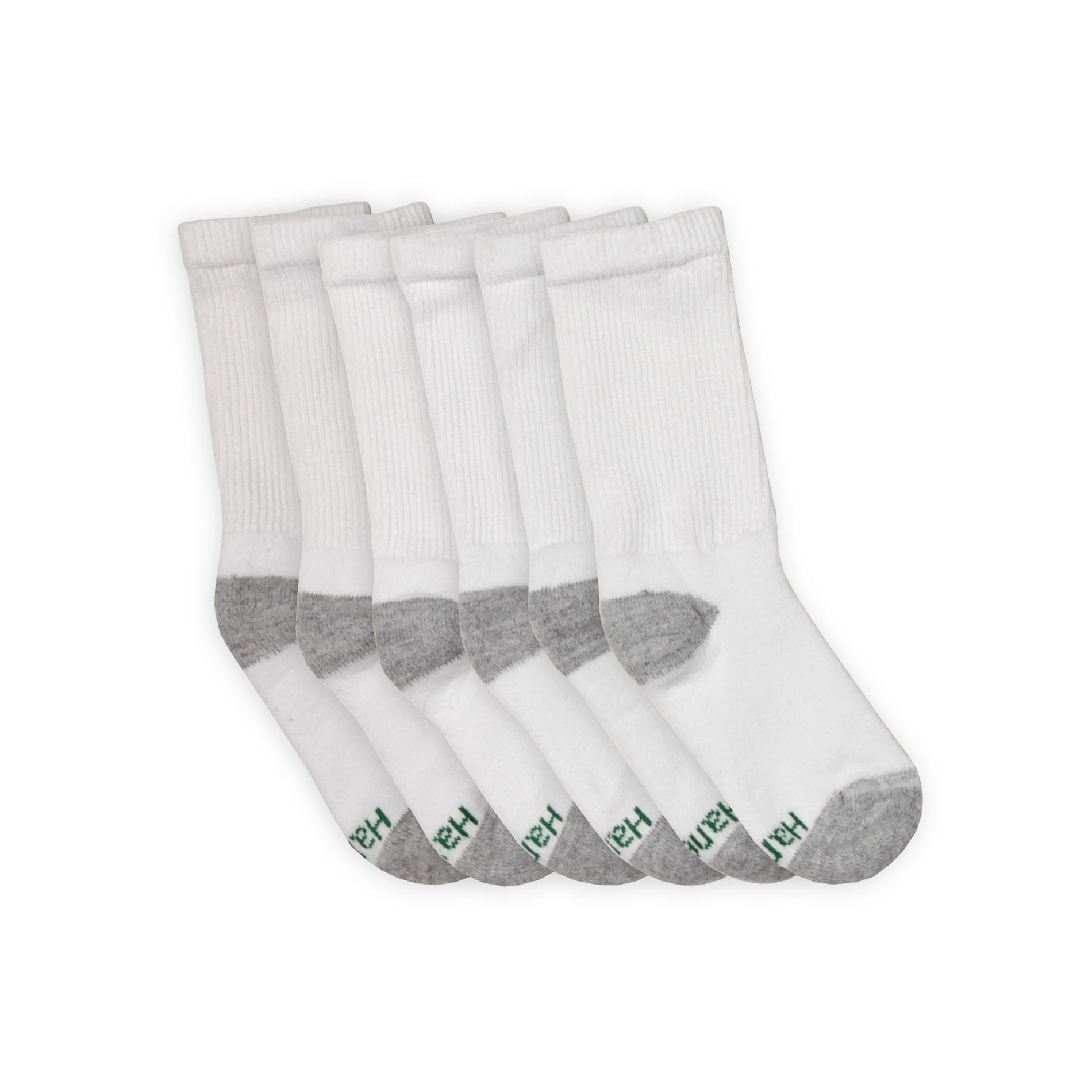 Hanes Boy's 6-Pairs Crew Socks