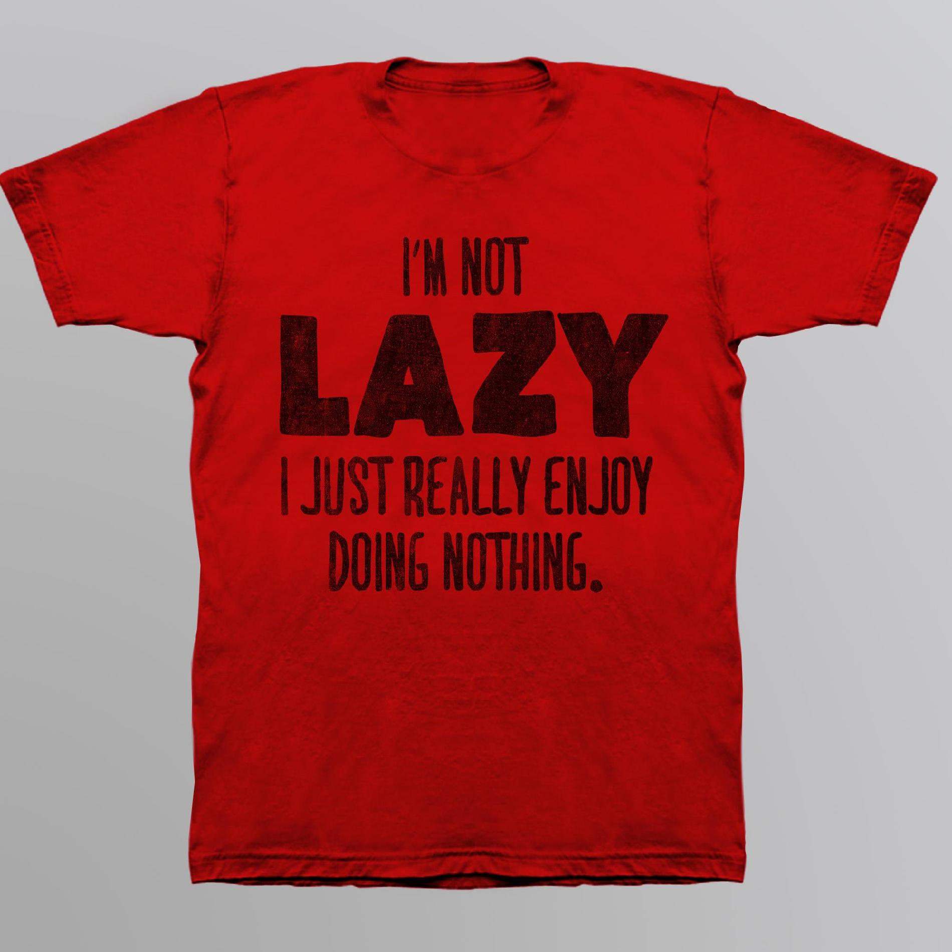 Men's Big & Tall Graphic T-Shirt - I'm Not Lazy