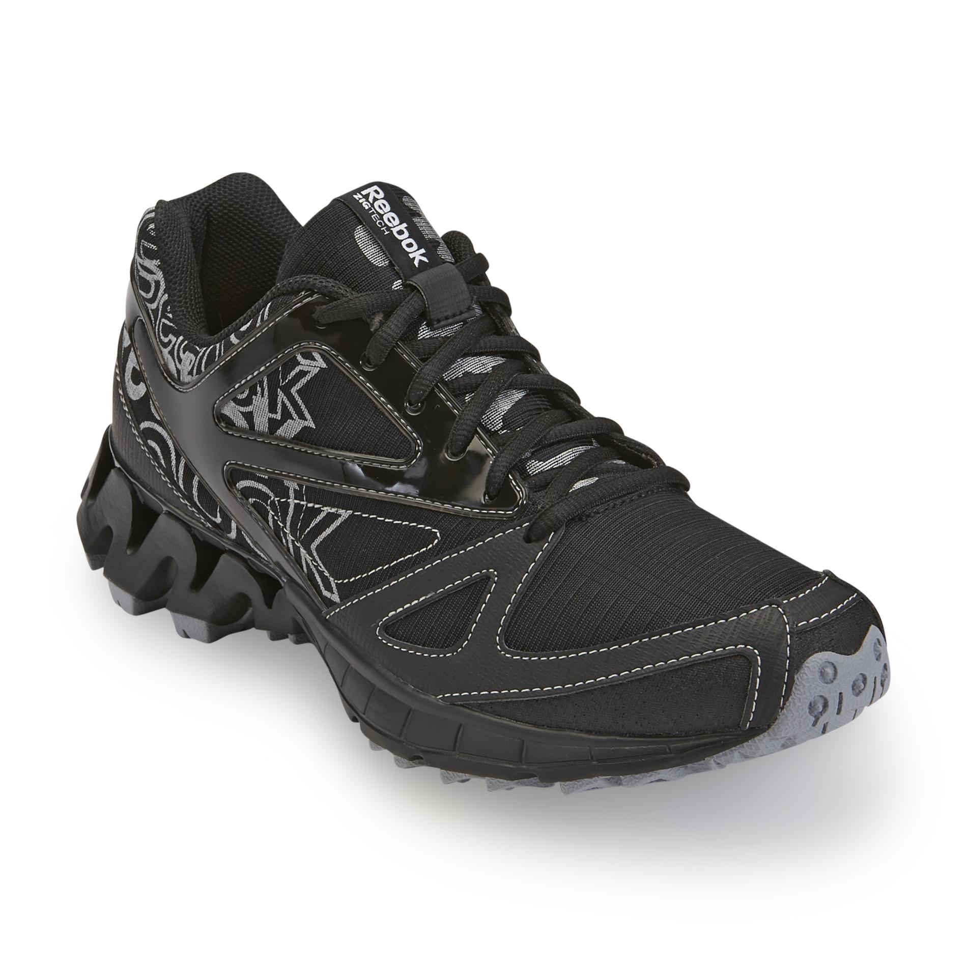 Reebok Men's Zigkick Trail 1.0 Black/Silver Running Shoes