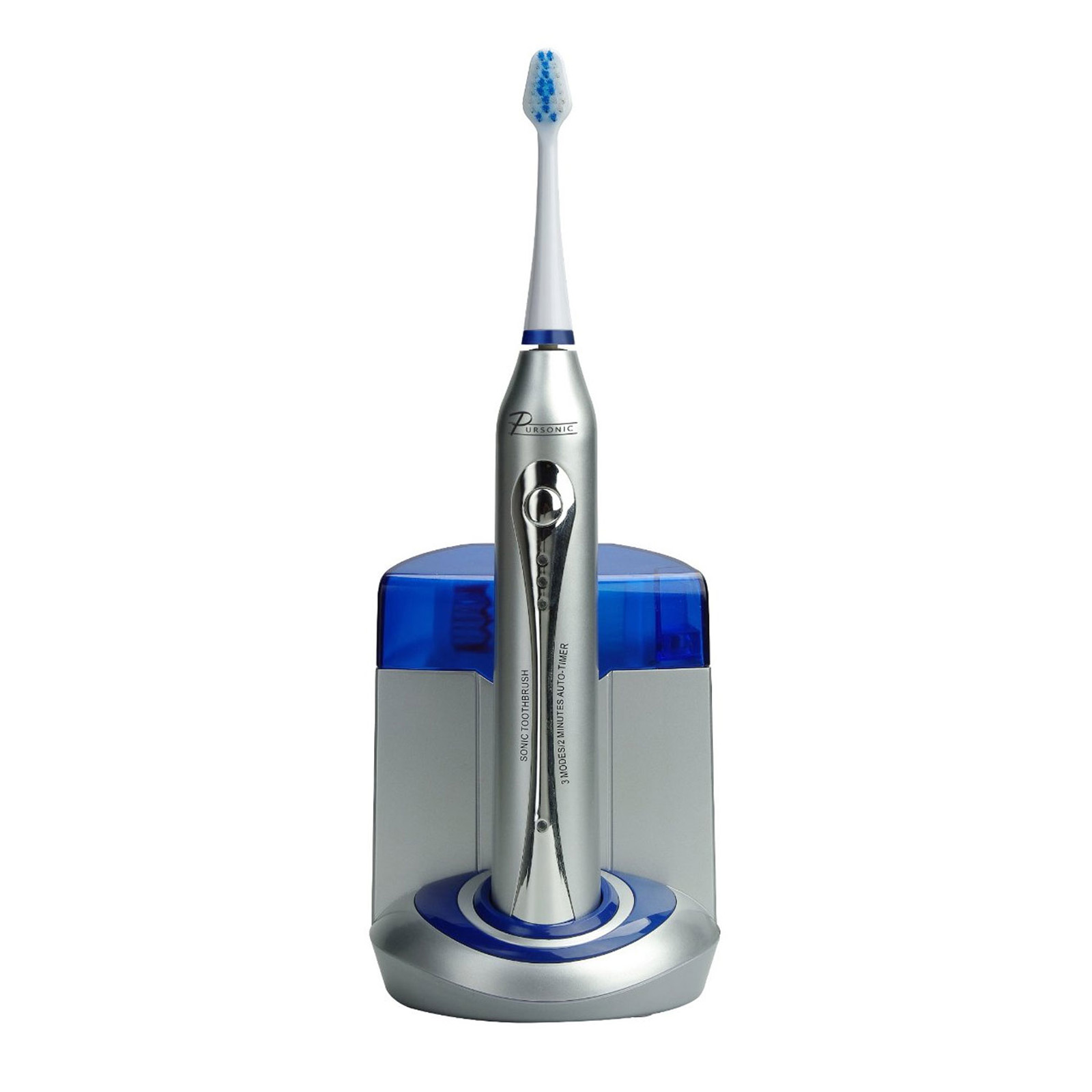 Pursonic Toothbrush with UV Sanitizing Function w/ Bonus 12 Brush Heads