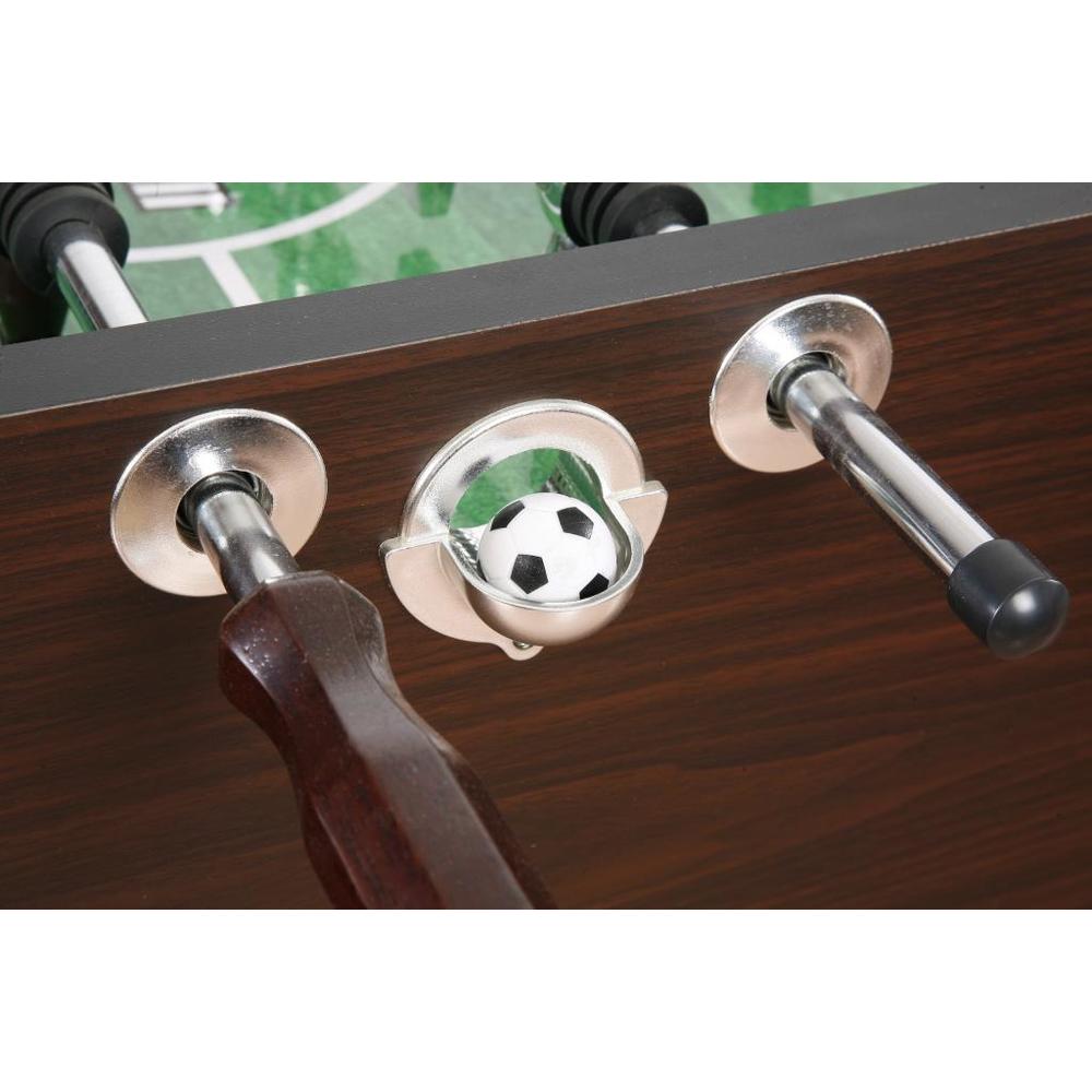 Hathaway&#153; Primo 56-Inch Foosball Table, Family Soccer Game with Wood Grain Finish, Analog Scoring and Free Accessories