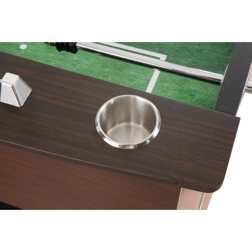 Hathaway&#153; Primo 56-Inch Foosball Table, Family Soccer Game with Wood Grain Finish, Analog Scoring and Free Accessories