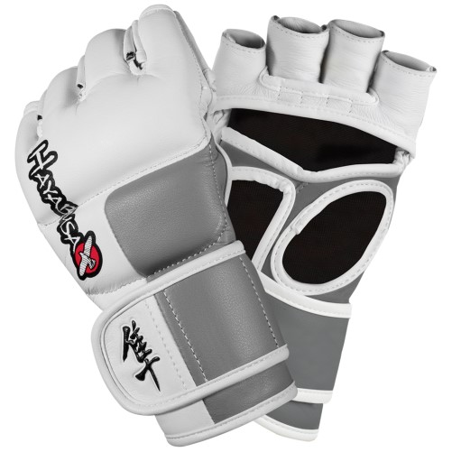 Hayabusa Fightwear Inc. Tokushu 4oz MMA Gloves White/Slate Grey XLG