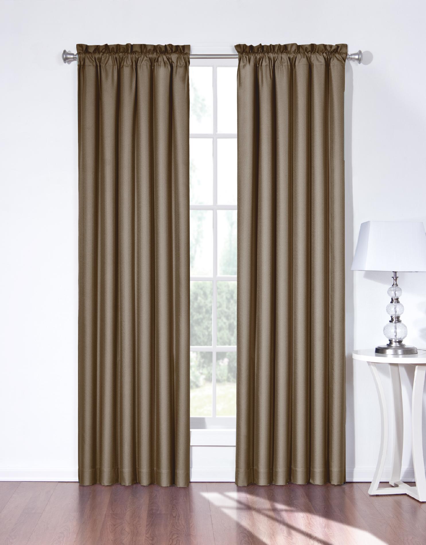 Eclipse Curtains Mushroom Brown Birgit Blackout Curtain Panel