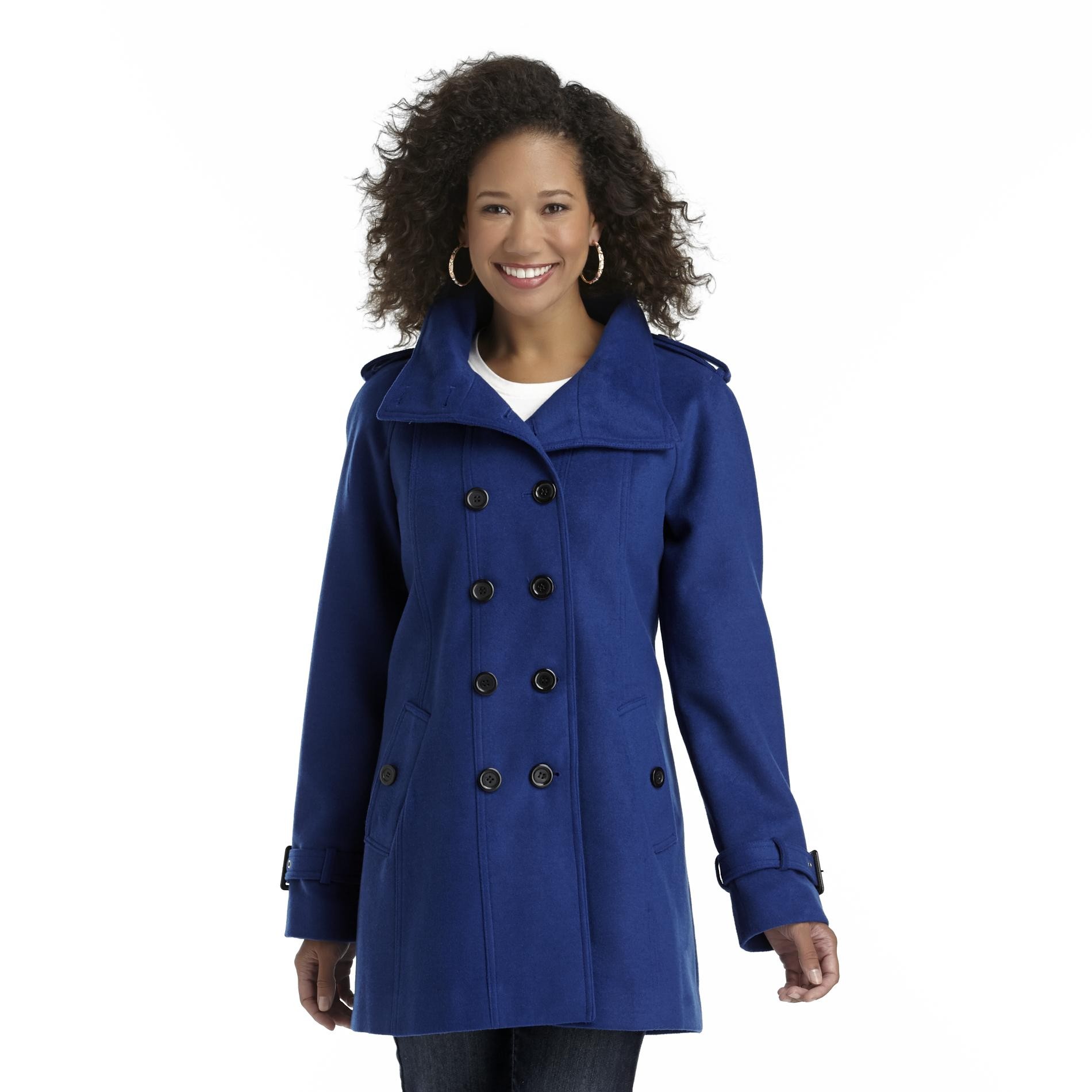 Attention Women's Military Style Peacoat