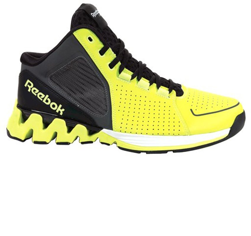 Reebok Men's Athletic Shoe Yellow Zigkick Hoops
