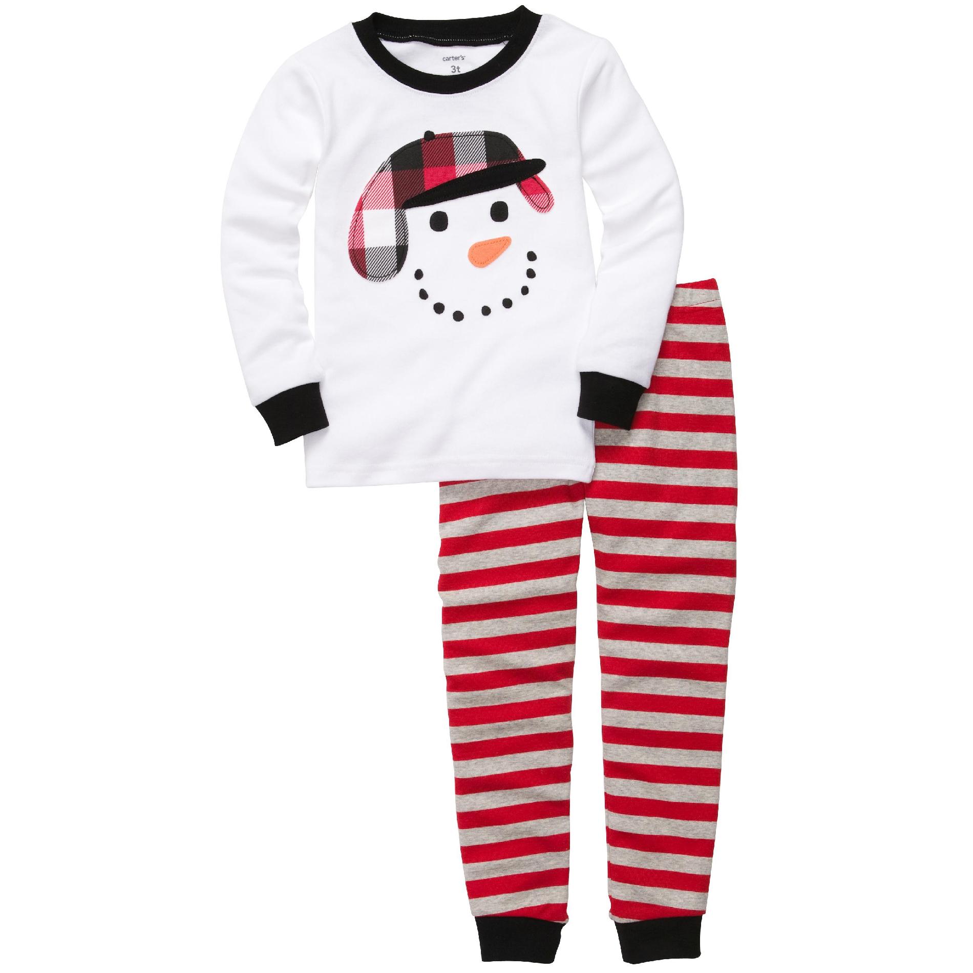 Carter's Infant Boy's Christmas Pajamas Holiday Snowman