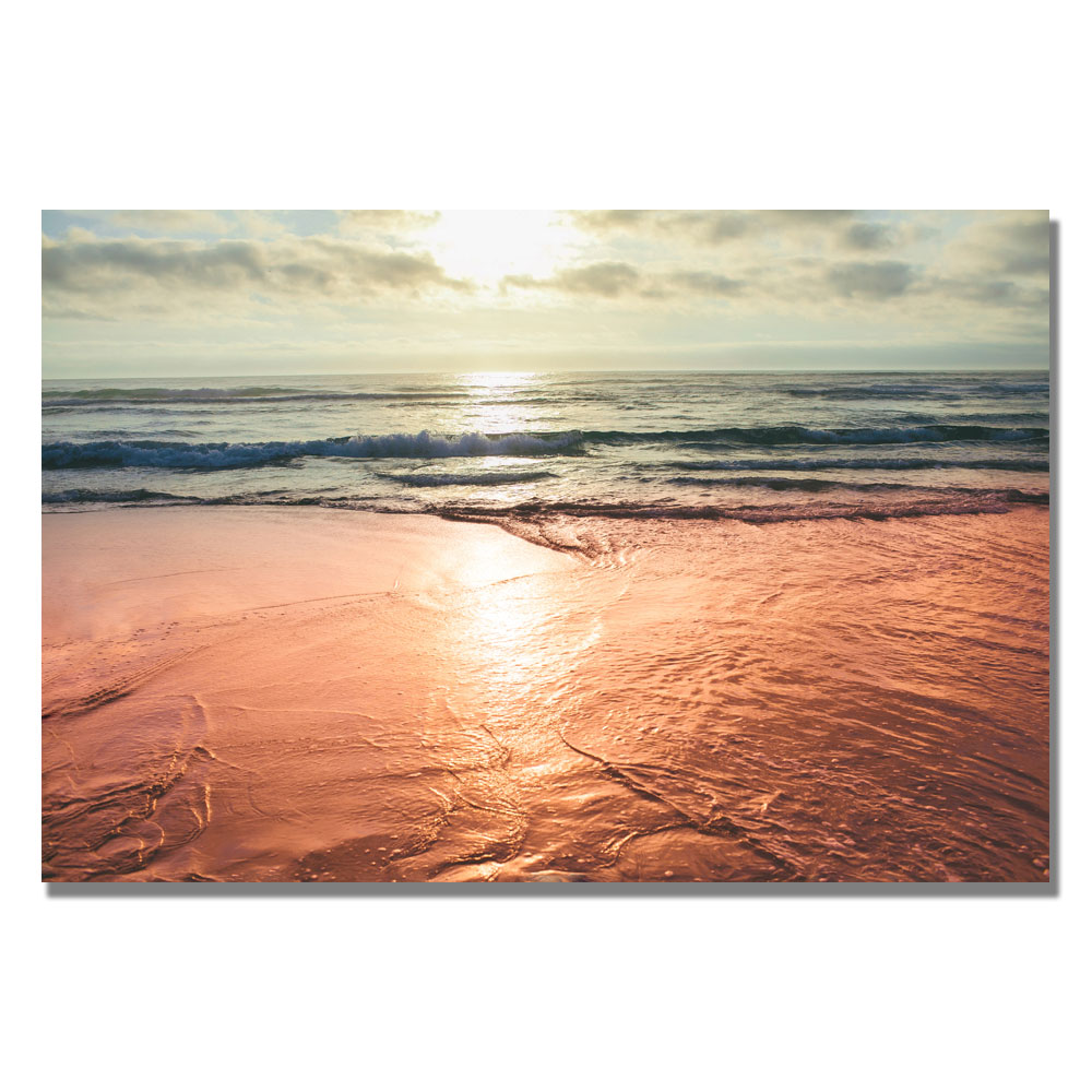 Trademark Global Ariane Moshayedi 'Sunset Beach Reflections' Canvas Art
