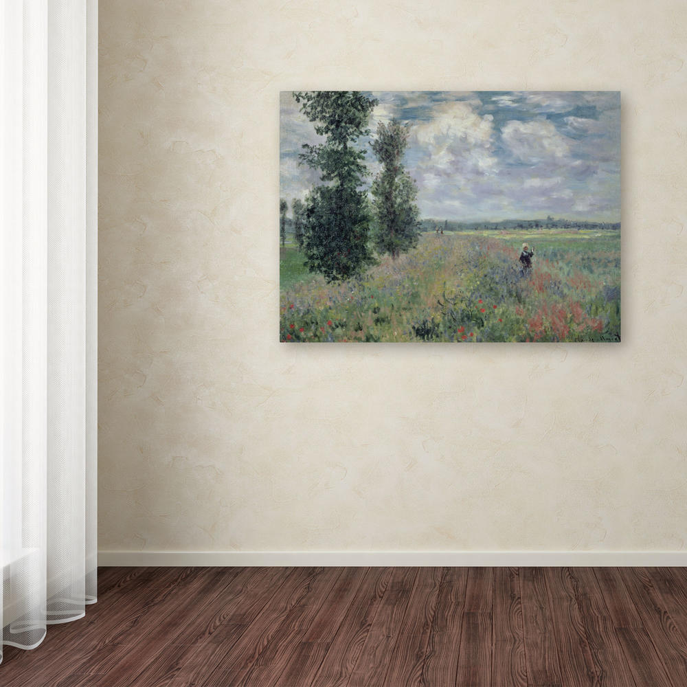 Trademark Global Claude Monet 'The Poppy Field' Canvas Art