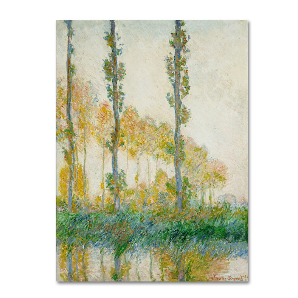 Trademark Global Claude Monet 'The Three Trees Autumn' Canvas Art