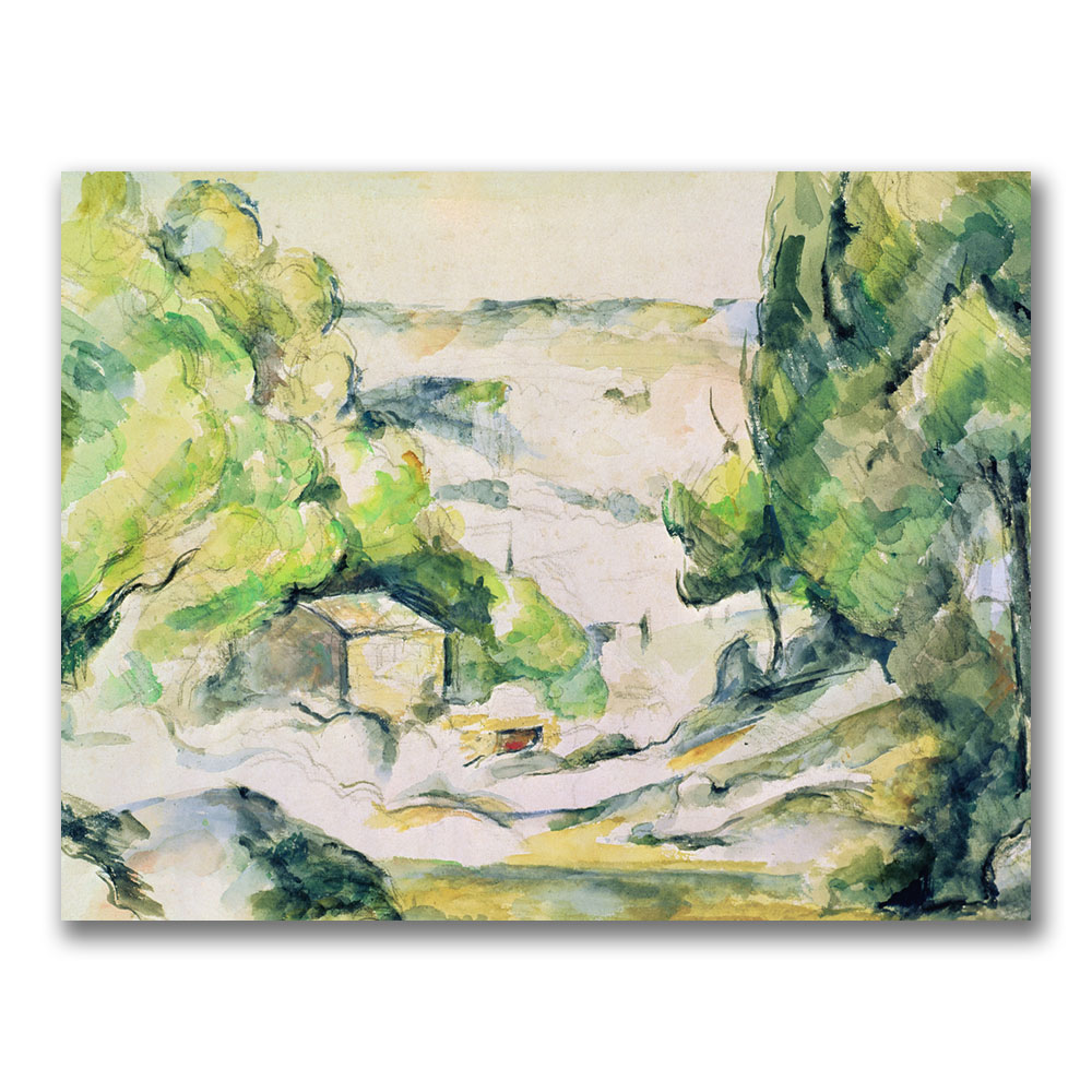 Trademark Global Paul Cezanne 'Countryside in Provence' 30" x 47" Canvas Art