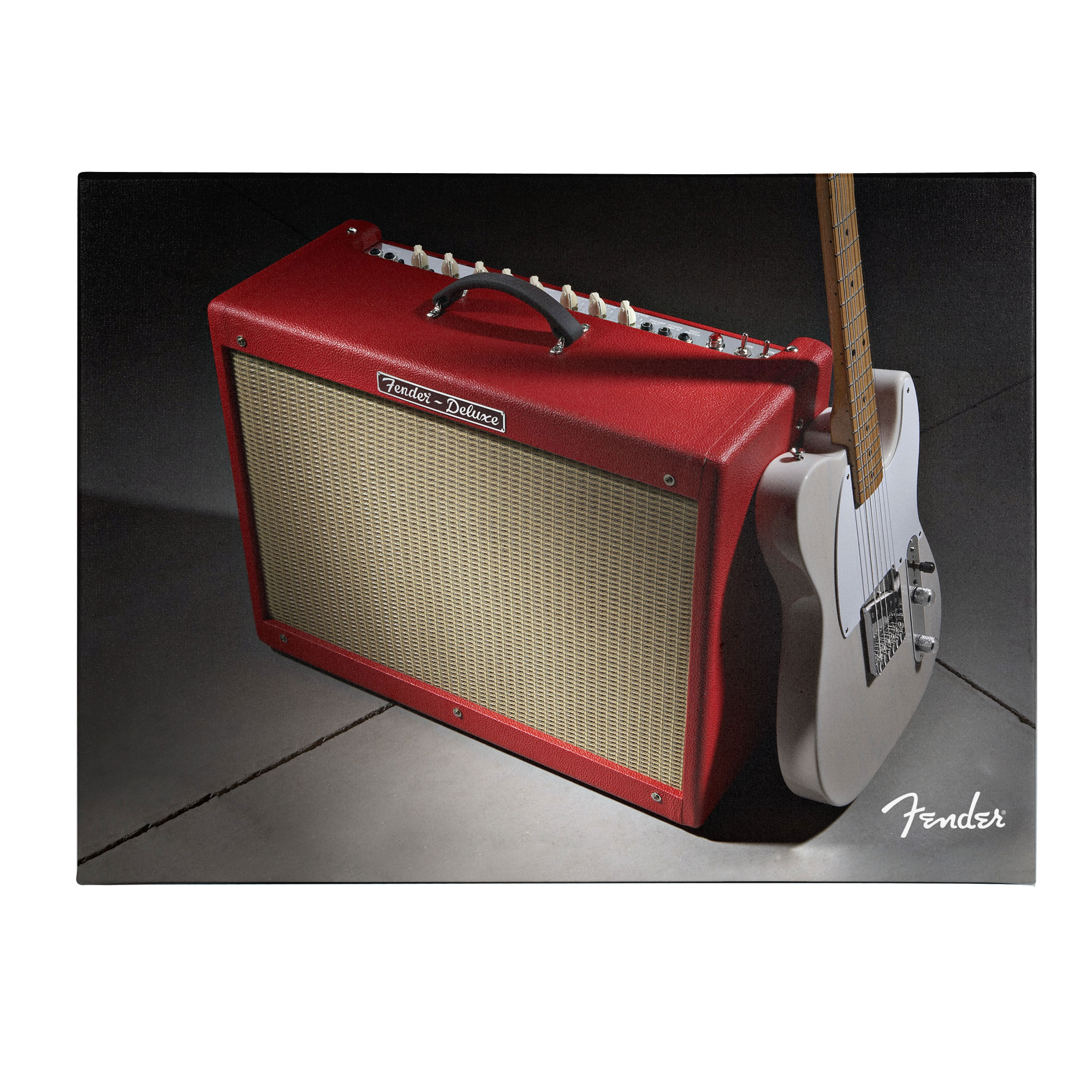 Trademark Global Fender 'Telecaster on Red' Canvas Art