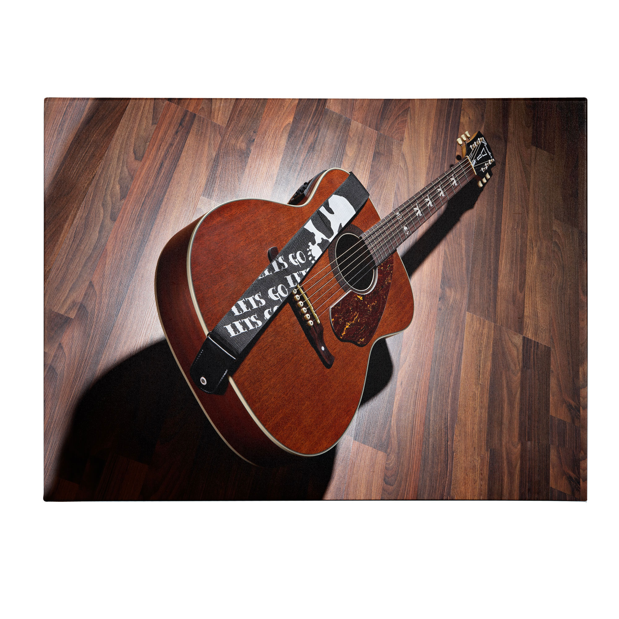 Trademark Global Fender 'Hellcat Acoustic on Hardwood' Canvas Art