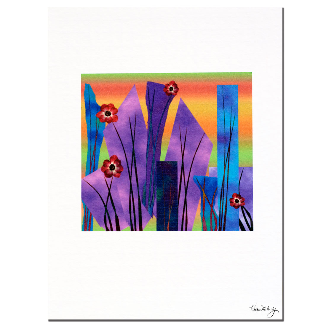 Trademark Global Kathie McCurdy 'Neon Lights' C18" x 24" Canvas Art