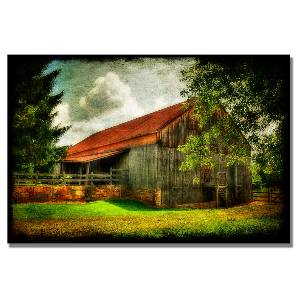 Trademark Global Lois Bryan 'Our Old Barn' Canvas Art