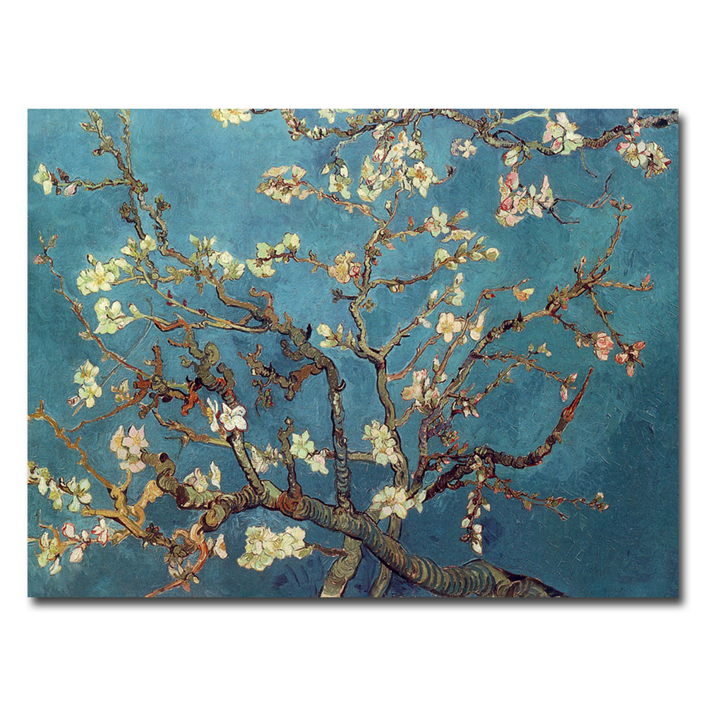 Trademark Global Vincent van Gogh 'Almond Blossoms' Canvas Art