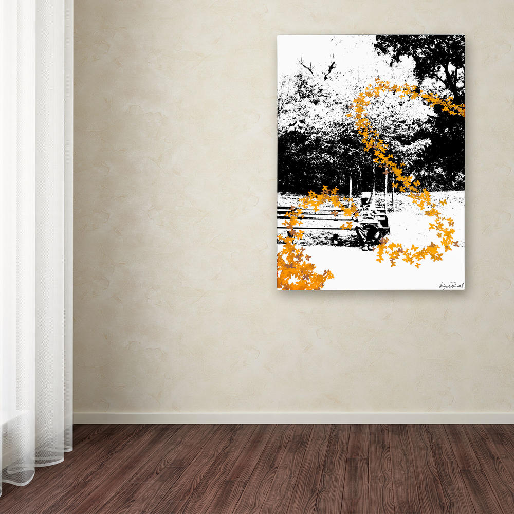 Trademark Global Miguel Paredes 'Orange Butterflies' Canvas Art