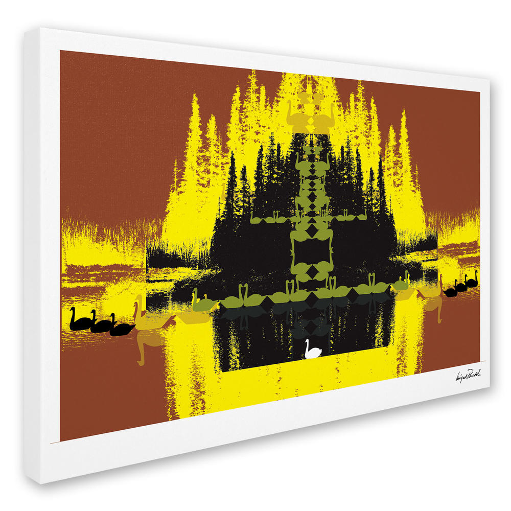 Trademark Global Miguel Paredes 'Yellow Trees' Canvas Art