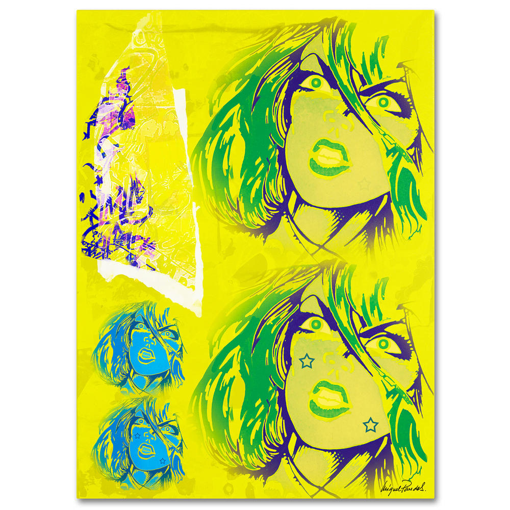 Trademark Global Miguel Paredes 'Crime in Yellow' Canvas Art