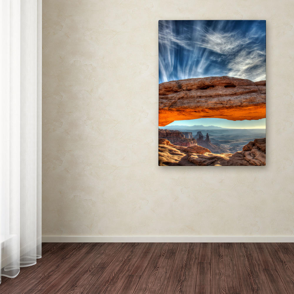 Trademark Global Pierre Leclerc 'Mesa Arch Sunrise 2' 14" x 19" Canvas Art