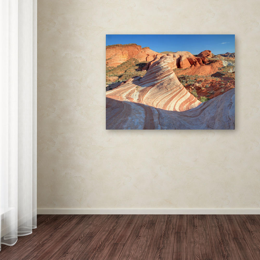 Trademark Global Pierre Leclerc 'Valley of Fire Wave' 22" x 32" Canvas Art