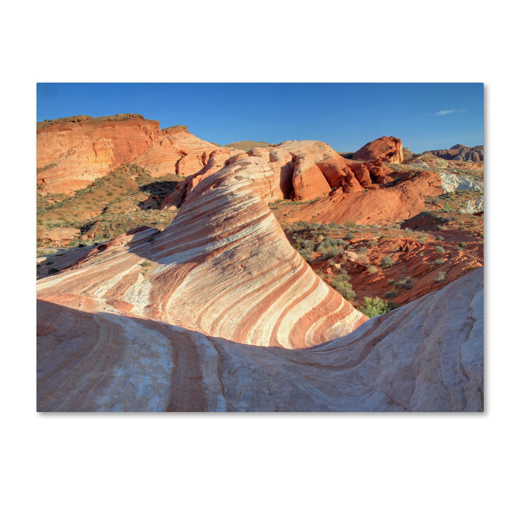 Trademark Global Pierre Leclerc 'Valley of Fire Wave' 30" x 47" Canvas Art