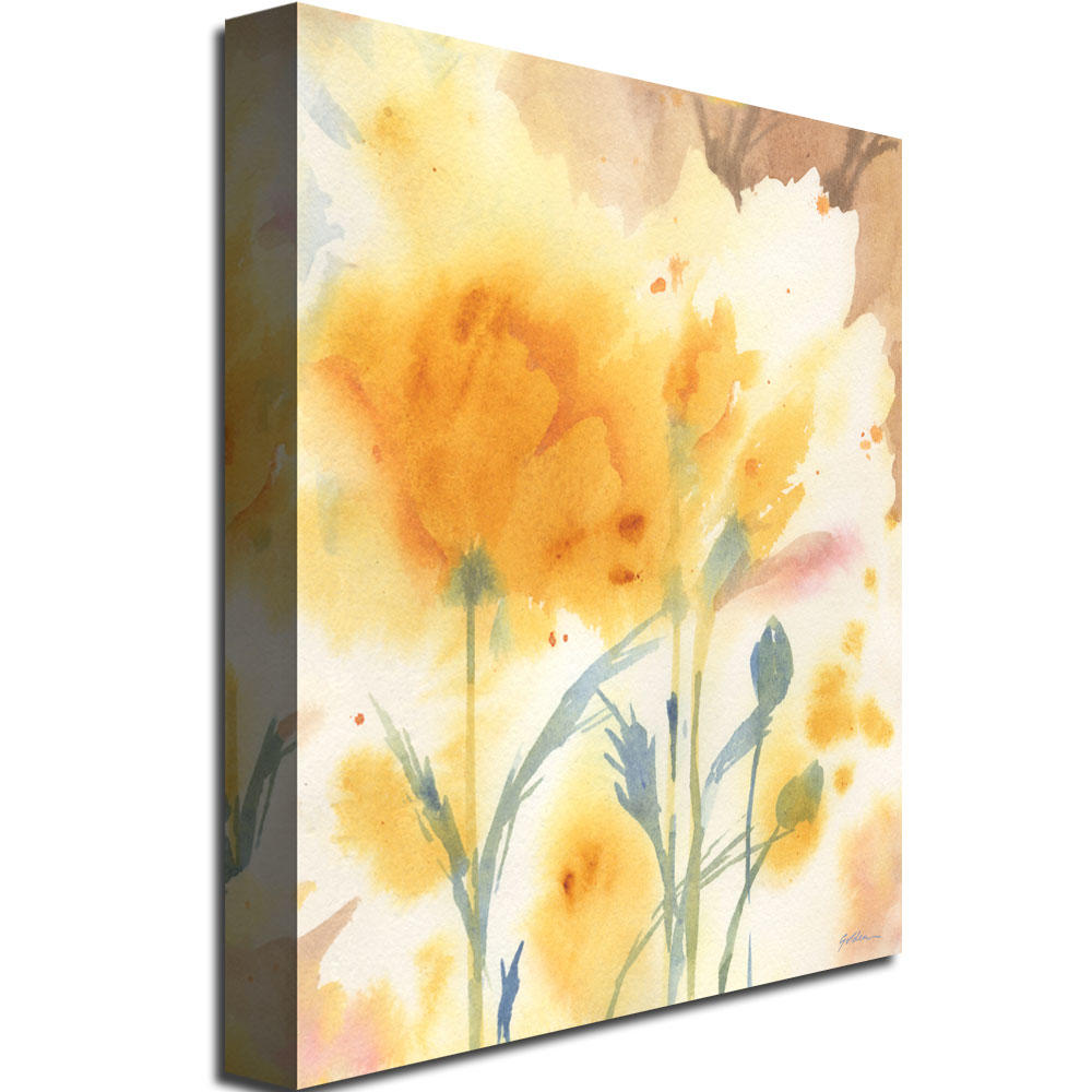Trademark Global Sheila Golden 'Golden Poppies' Canvas Art