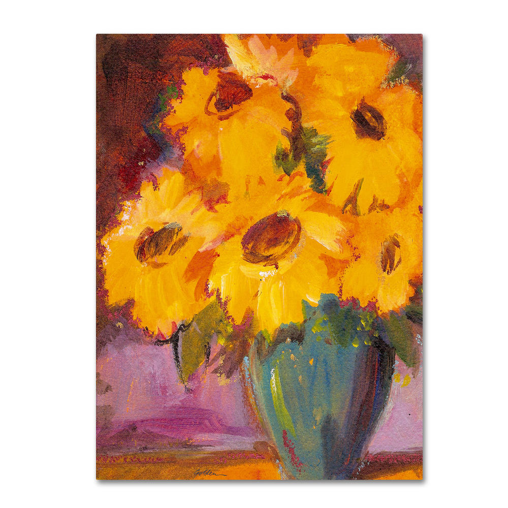 Trademark Global Sheila Golden 'Sunflower #5' Canvas Art