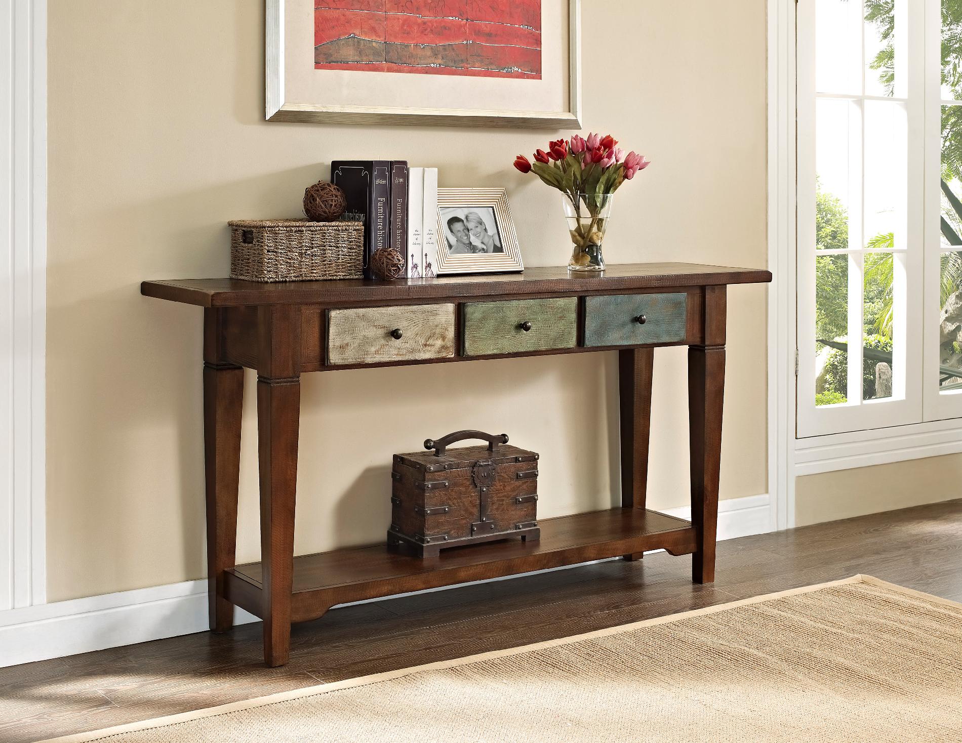 Dorel Home Furnishings Sage Rustic Console Table with 