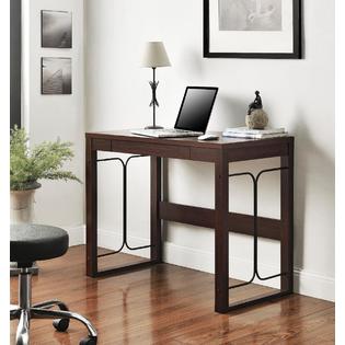 Dorel Home Furnishings Parsons Desk With Drawer And Metal Accents