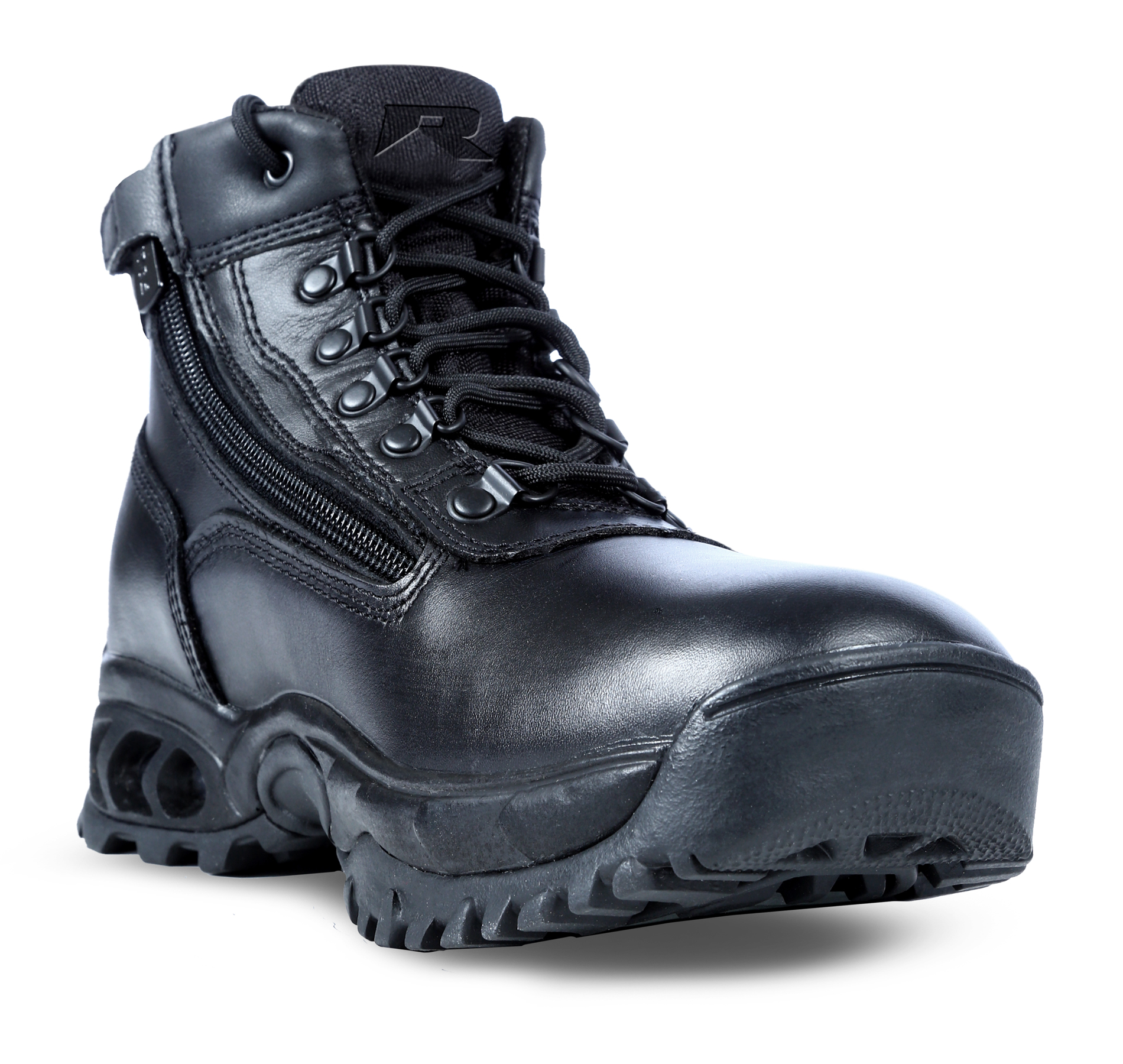 Ridge Footwear Men's Leather Waterproof Soft Toe Work Boot 8003ALWP Wide Avail - Black
