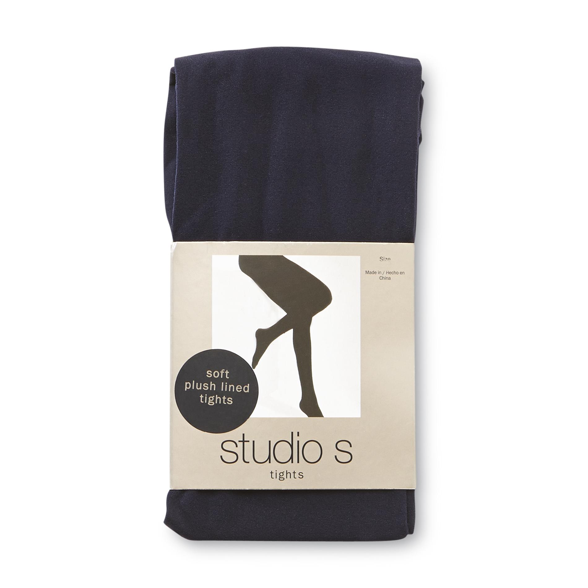 Studio S Women's Plush-Lined Tights - Solid