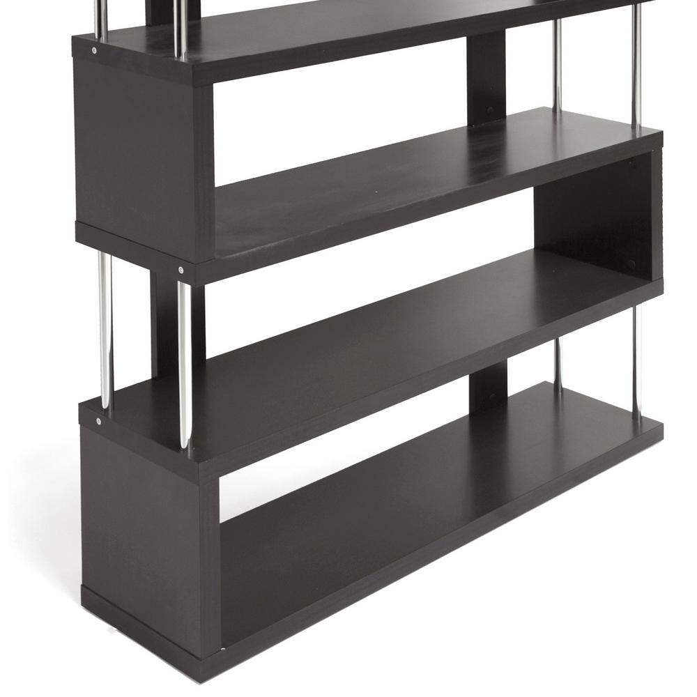 Baxton Studio Barnes Dark Brown SixShelf Modern Bookcase