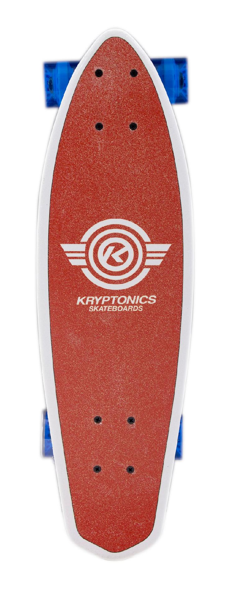 Kryptonics Mini Fat Cruiser 23 Skateboard Orange Jaune