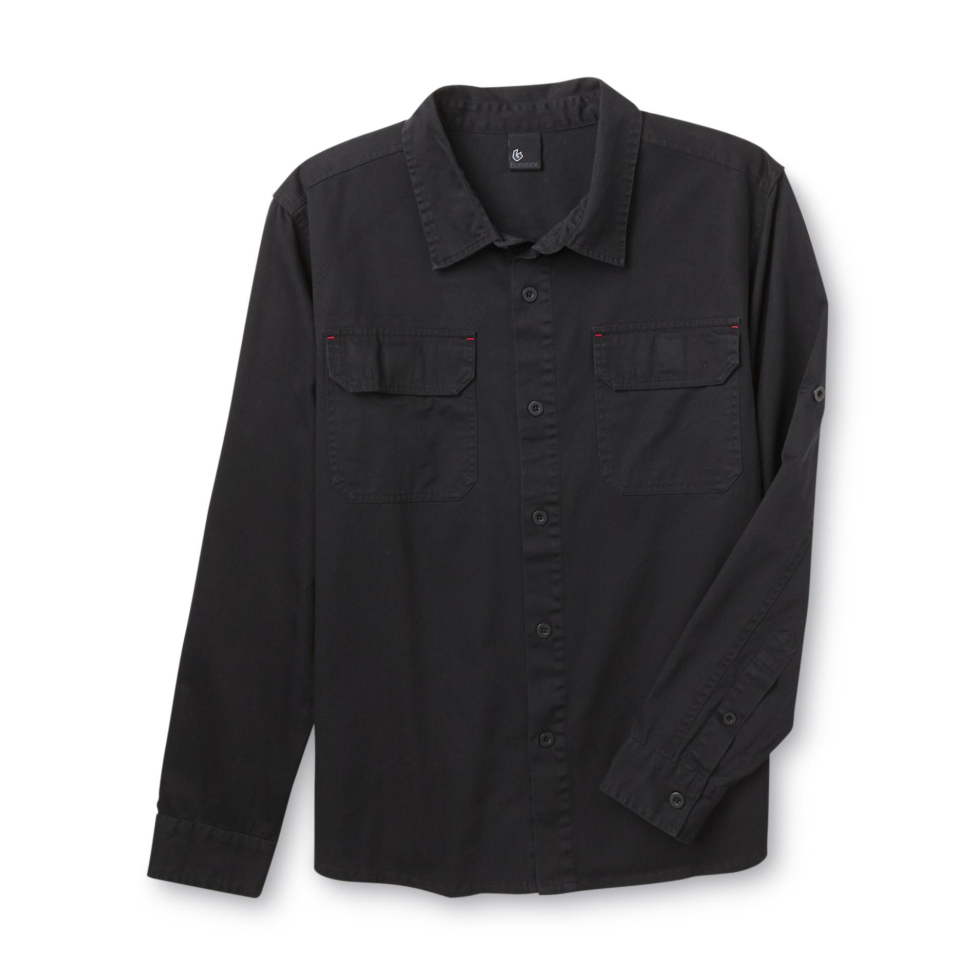 Burnside Young Men's Twill Shirt Jacket - Solid