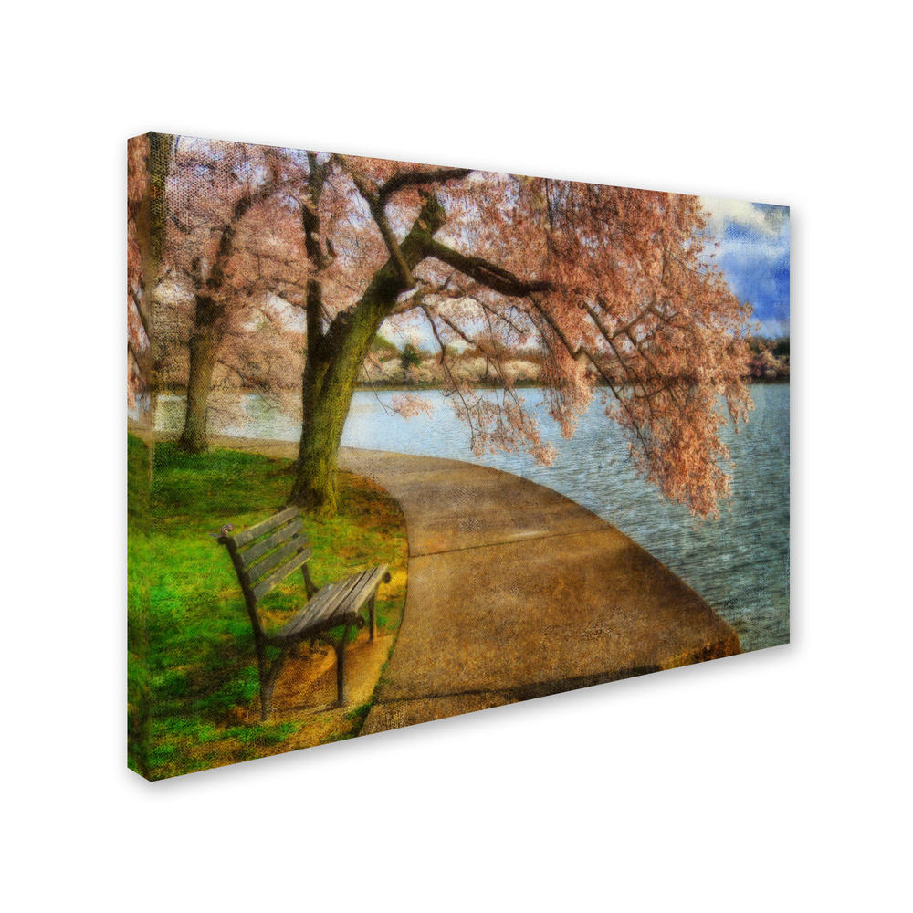 Trademark Global Lois Bryan 'Meet Me At Our Bench' Canvas Art