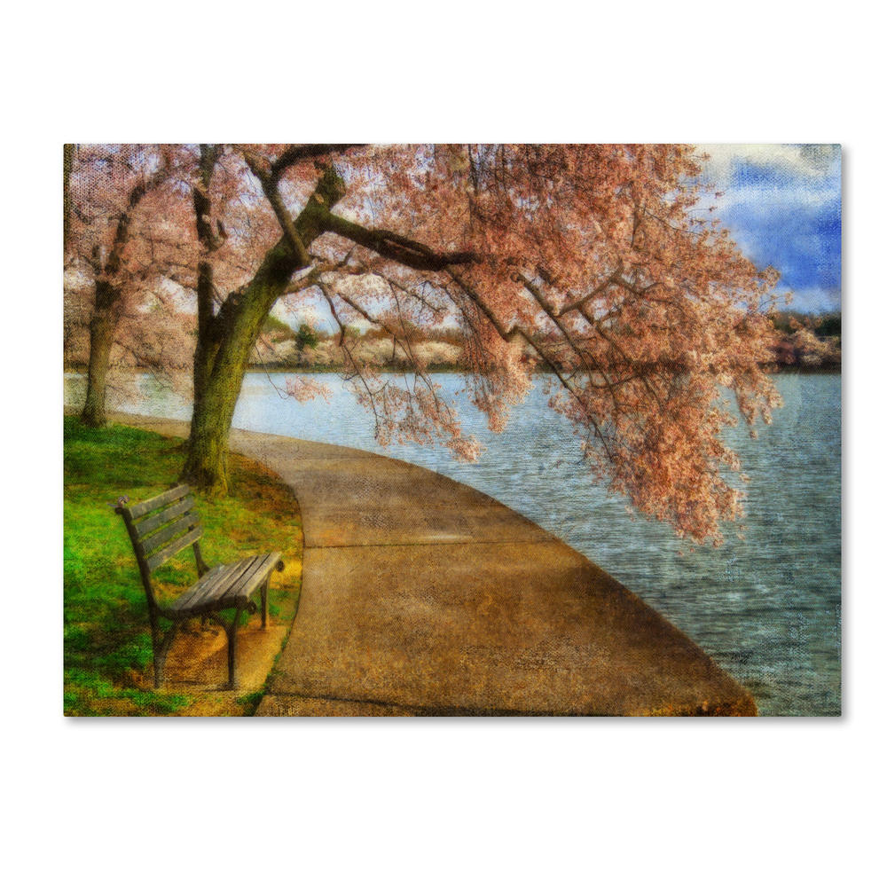 Trademark Global Lois Bryan 'Meet Me At Our Bench' Canvas Art