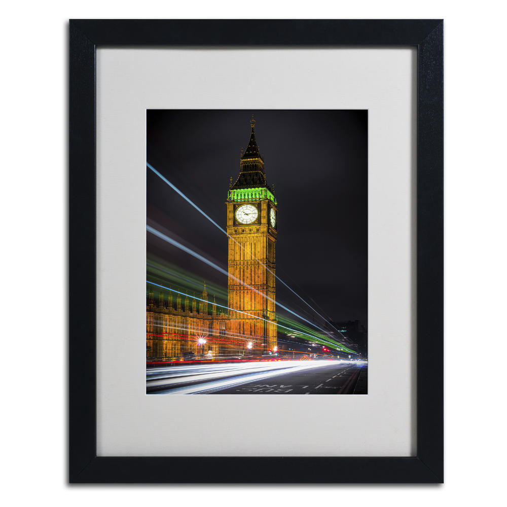 Trademark Global Giuseppe Torre 'Streams Over Westminster' 11" x 14" Matted Framed Art