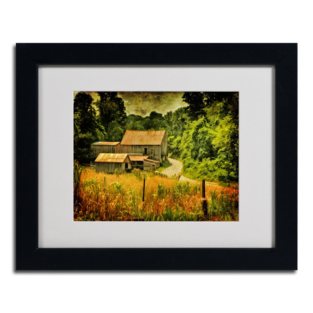 Trademark Global Lois Bryan 'Country Road In Summer' Matted Framed Art