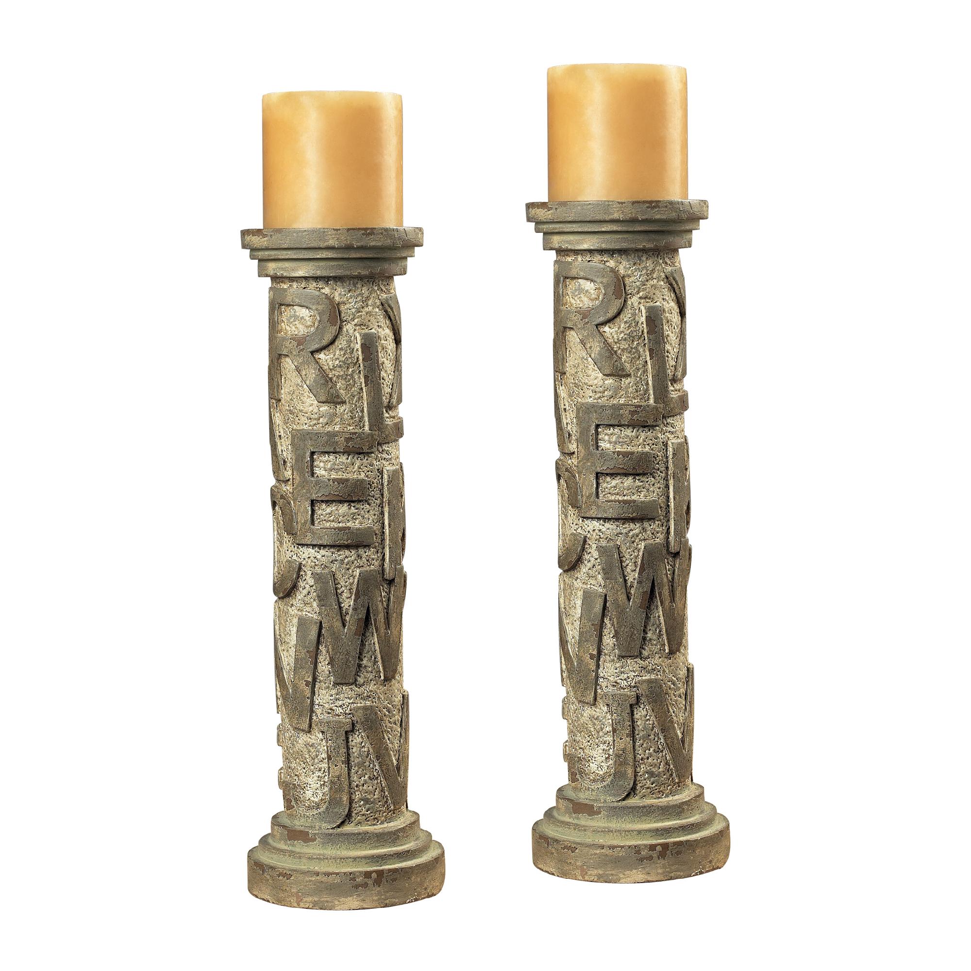 Sterling Industries Alphabet Table Candel Holders