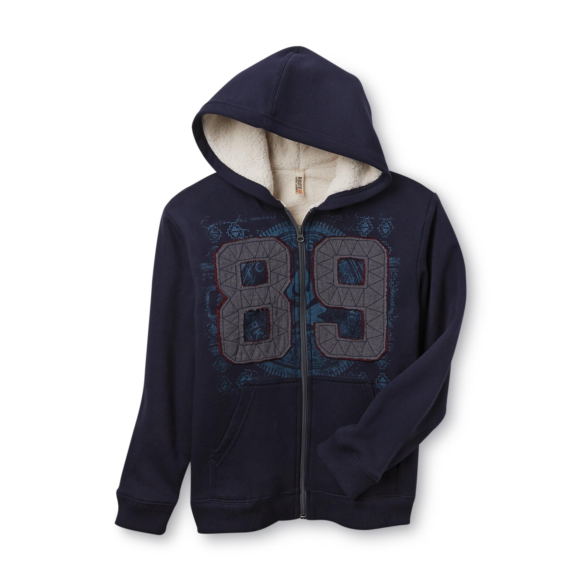 Route 66 Boy's Fleece Graphic Hoodie Jacket - Athletic