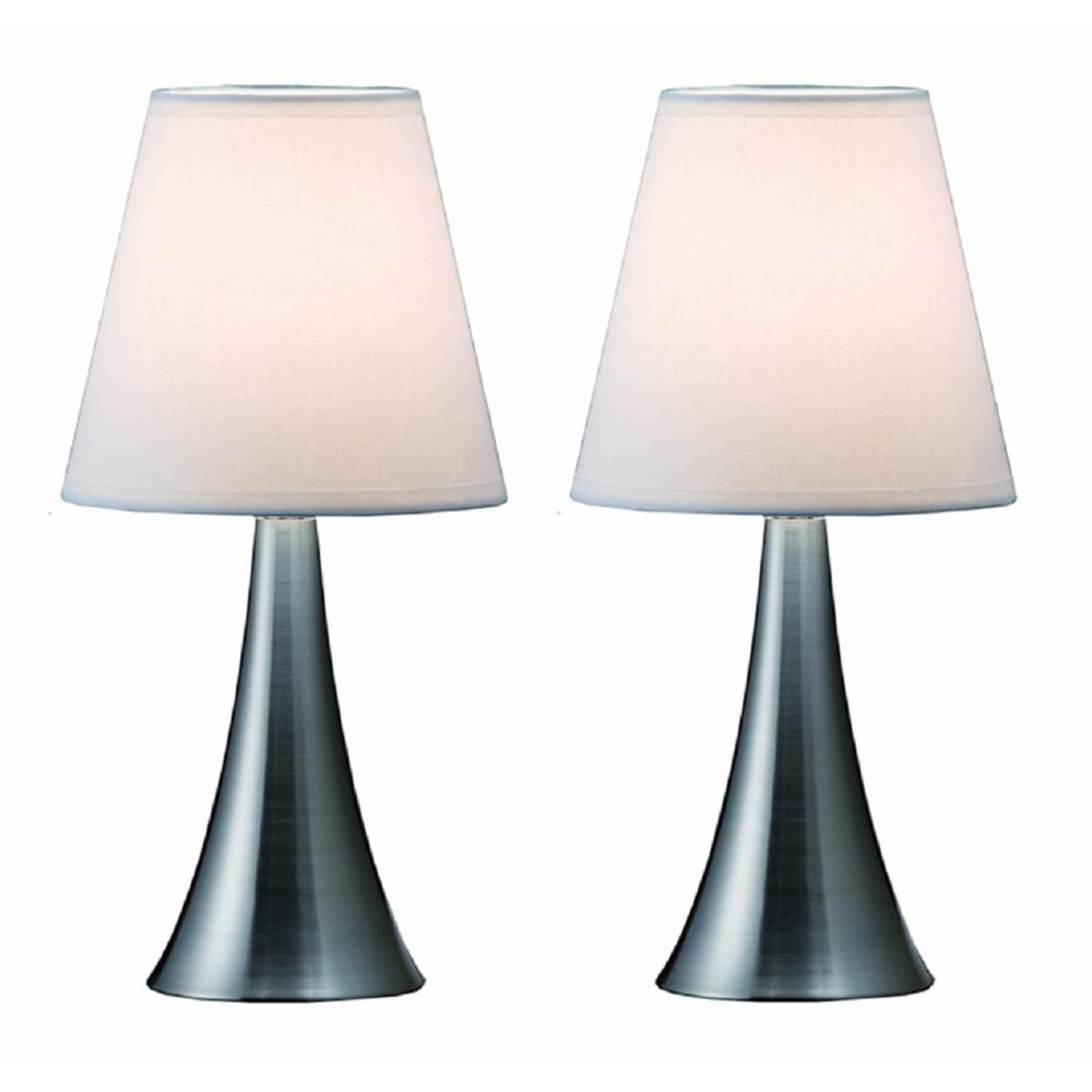 Simple Designs Valencia Mini Touch Table Lamp Set of 2