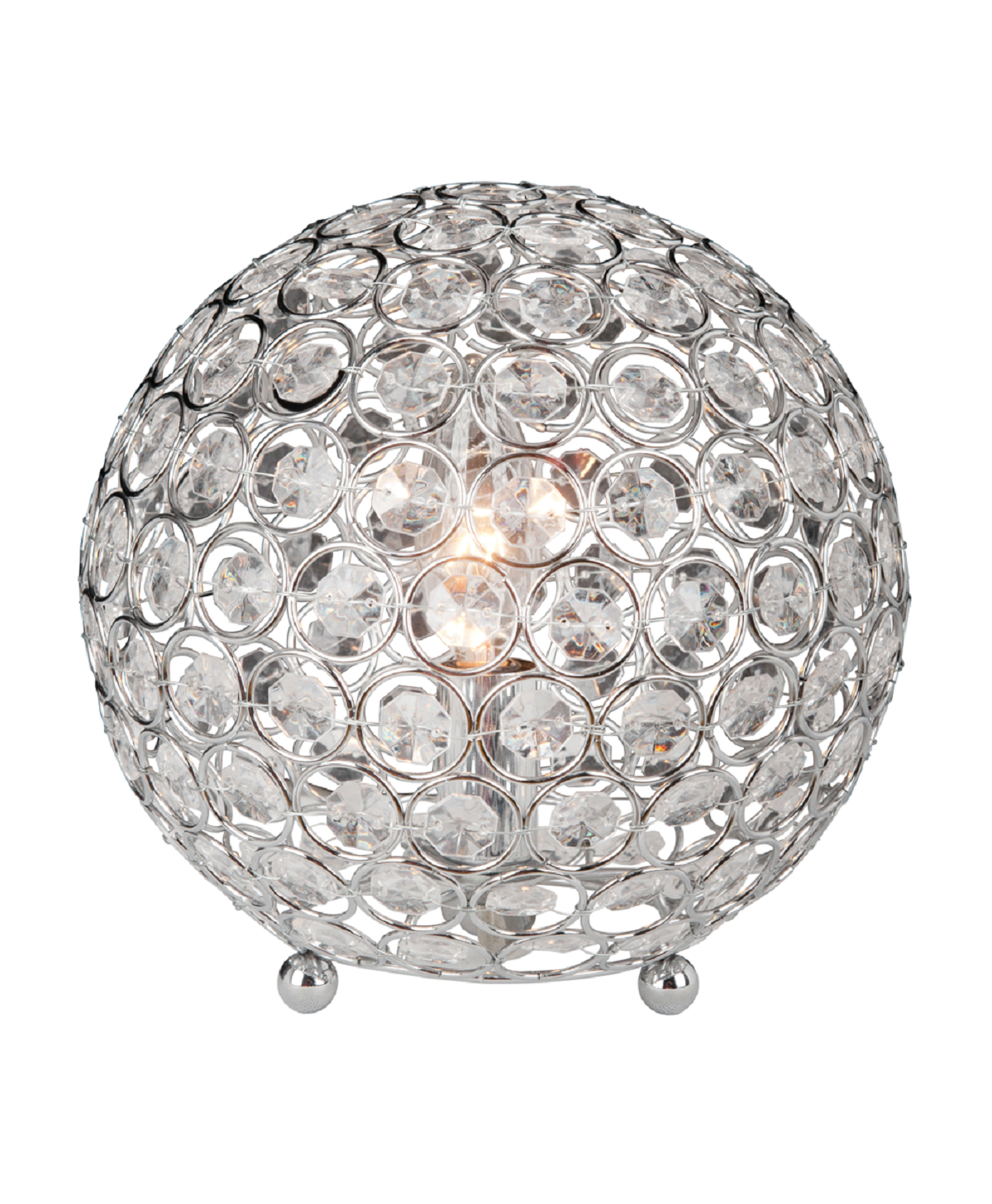 Elegant Designs Crystal Ball Table Lamp