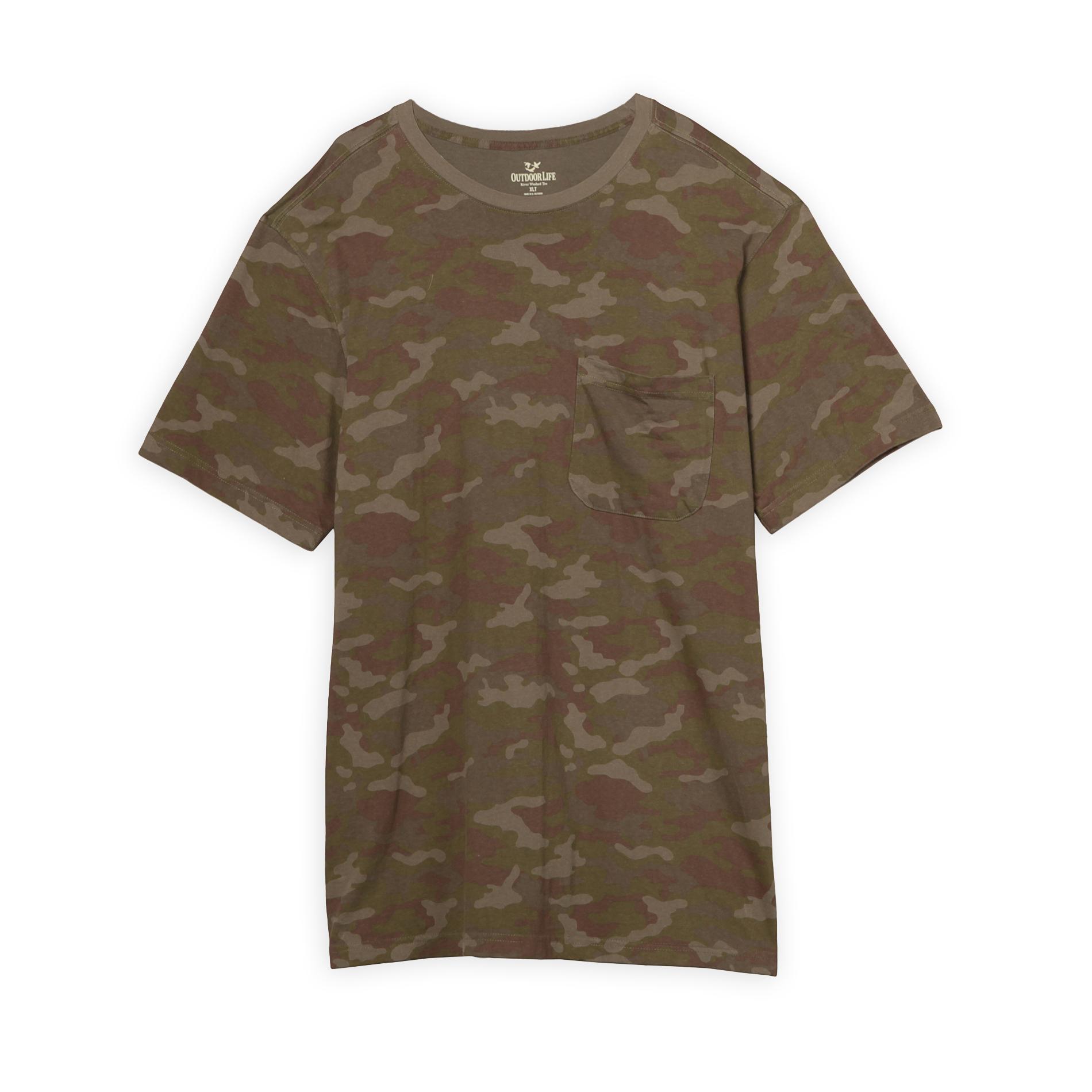 Outdoor Life Men's Big & Tall Pocket TShirt Camouflage