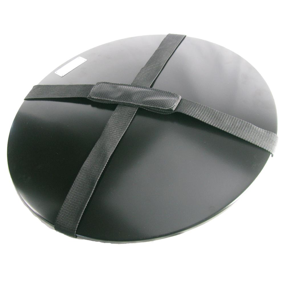 HEININGER Black Fire Pit Cover with Carrying Handle