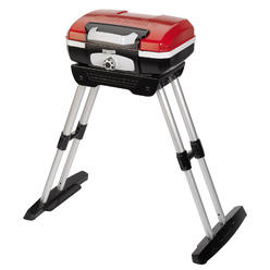 Cuisinart CGG180 CGG-180 Petit Gourmet Gas Grill with VersaStand, Red, 31.5" H x 16.5" W x 16" L