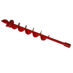 earthquake ea4f 4-inch diameter 36-inch long earth auger with fishtail point